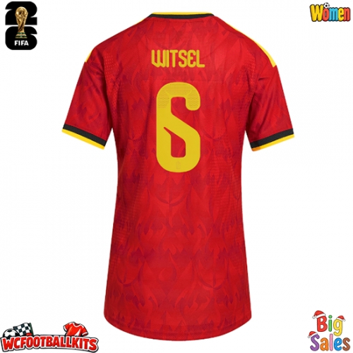 Belgium Axel Witsel #6 Replica Home Stadium Shirt for Women World Cup 2026 Short Sleeve